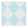 Pegane 4 Carreaux de ciment véritable 0,16m2 / Carreaux de ciment artisanaux pour sol et mur coloris Bleu - l.20 x L.20cm- Mosaïque Pour Pièce À Vivre|Mosaïque Pour Salle De Bains