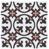 Pegane 4 Carreaux de ciment véritable 0,16m2 / Carreaux de ciment artisanaux Multicolore pour sol et mur - l.20 x L.20 cm- Mosaïque Pour Pièce À Vivre