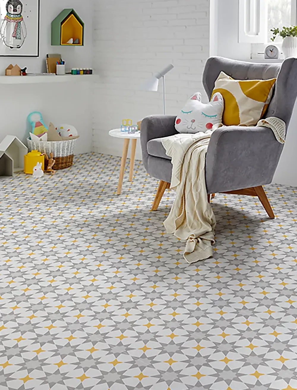 Pegane Mosaïque Pour Douche<4 Carreaux de ciment véritable 0,16m2 / Carreaux de ciment artisanaux pour sol et mur Multicolore - l.20 x L.20 cm