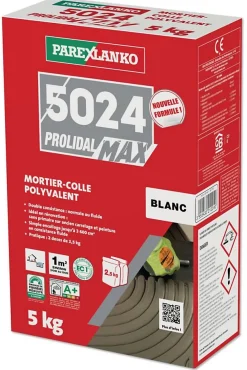 Parexlanko Joint Carrelage Sol<5024 colle prolidal blanc 5kg