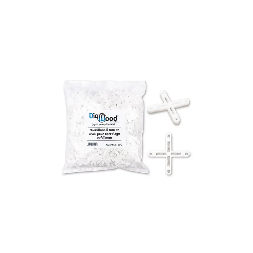 Diamwood Expert En Equipement 500 Croisillons 5 mm en Croix pour Carrelage et Faïence - Diamwood- Outils Du Carreleur