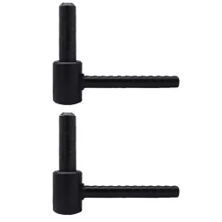 Tirard 2 Gonds à  Scellement Chimique, Noir, Longueur 130 mm, Diamètre 14, Acier, pour Volet Battant- Volet Battant