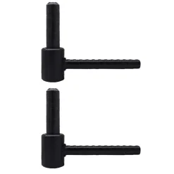 Tirard Volet Battant<2 Gonds à Scellement Chimique, Noir, Longueur 90 mm, Diamètre 14, Acier, pour Volet Battant