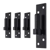 Tirard 4 Gonds sur platine, Noir, Diamètre 14 mm, Acier, pour Volet Battant Bois ou PVC- Volet Battant
