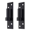 Tirard 2 Gonds sur Platine, Noir, Diamètre 14 mm, Acier, pour Volet Battant Bois et PVC- Volet Battant