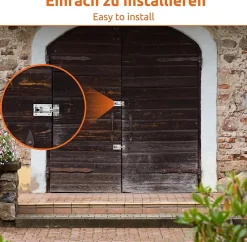 Deko Accesoire Pour Volet<2 loquets à pêne dormant en acier inoxydable avec pênes coulissants pour portes, portails de jardin, acier inoxydable
