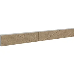 5 plinthes carrelage effet bois motif chevron mat L60 x l.7,5 cm x ép.9 mm, Baku- Plinthe Pour Carrelage Sol