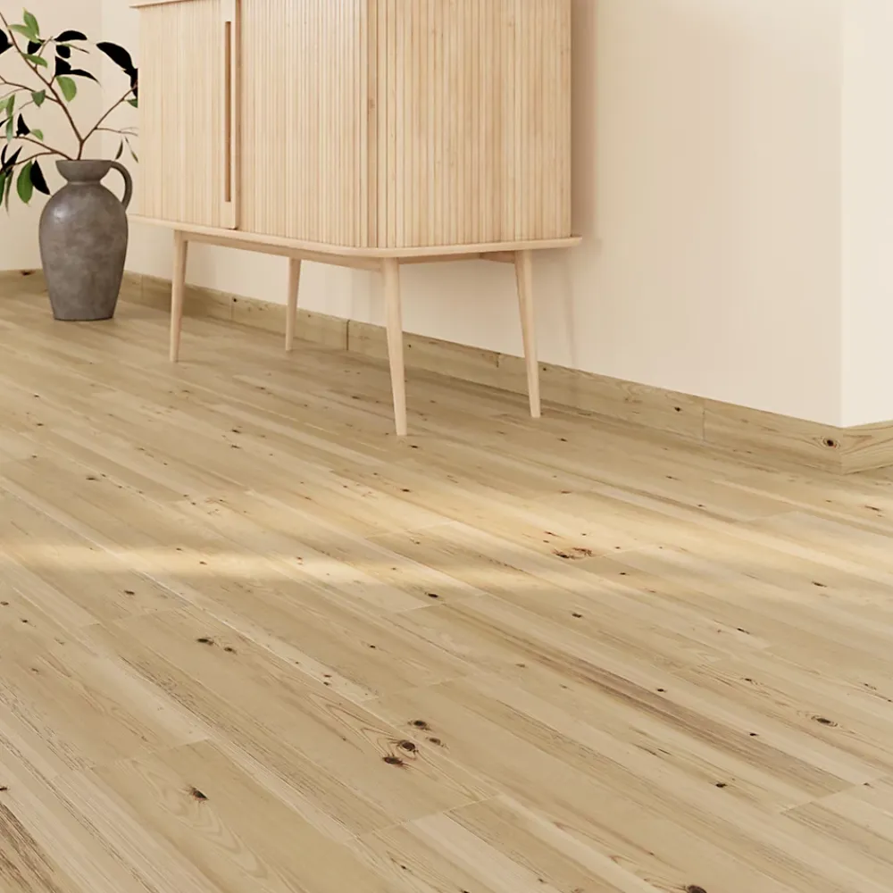 GoodHome Plinthe Pour Carrelage Sol<4 Plinthes carrelage effet bois brut mat L.60 x l.7 cm x ép.8 mm, Basilio