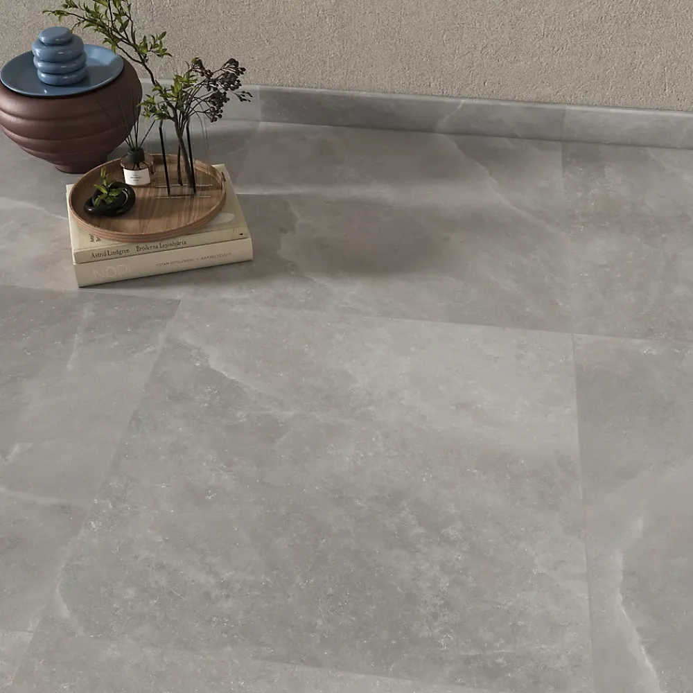 Plinthe Pour Carrelage Sol<2 Plinthes carrelage Himalaya gris l.7 x L.60 cm