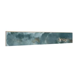 Plinthe Pour Carrelage Sol<4 Plinthes carrelage intérieur effet marbre bleu poli L.60 x l.10,5 cm x Ép.10,5 mm, Iceland navy