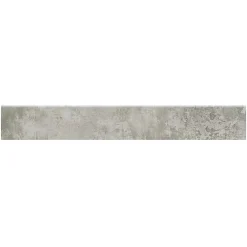 Plinthe Pour Carrelage Sol<5 Plinthes en grès cérame émaillé effet béton gris mat L.60 x l.7 cm x ép.8 mm, Malt