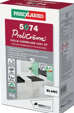 Parexlanko Joint Carrelage Sol<5074 prolicreme 4 kg blanc