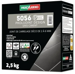 Parexlanko 5056 prolijoint design ciment 5 kg- Joint Carrelage Sol