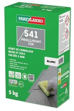 Parexlanko 541 prolijoint fin blanc 5kg- Joint Carrelage Sol