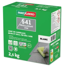 Parexlanko 541 prolijoint fin blanc 2.5kg- Joint Carrelage Sol