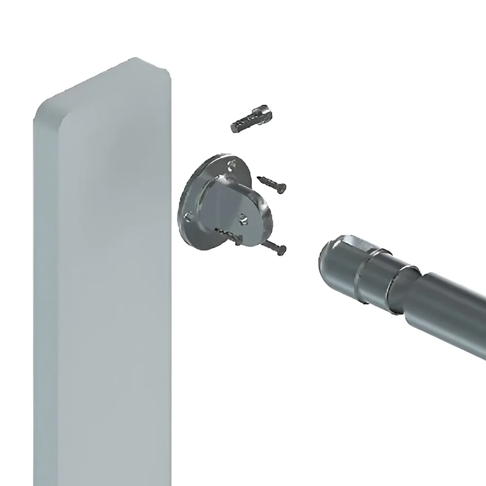 MySystem Accessoire D'Escalier<1 x Embase murale orientable pour tube diam. 42,4 x 2 mm - Inox 304