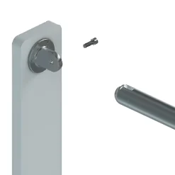 MySystem Accessoire D'Escalier<1 x Embase murale orientable pour tube diam. 42,4 x 2 mm - Inox 304
