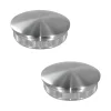 MySystem 2 x Embout arrondi à frapper pour tube diam. 42,4 x 2 mm - Inox 316- Accessoire D'Escalier