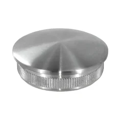 MySystem 2 x Embout arrondi à frapper pour tube diam. 42,4 x 2 mm - Inox 316- Accessoire D'Escalier