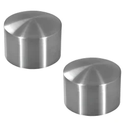 MySystem 2 x Embout arrondi pour main courante bois diam. 42,4 - Inox 304- Accessoire D'Escalier