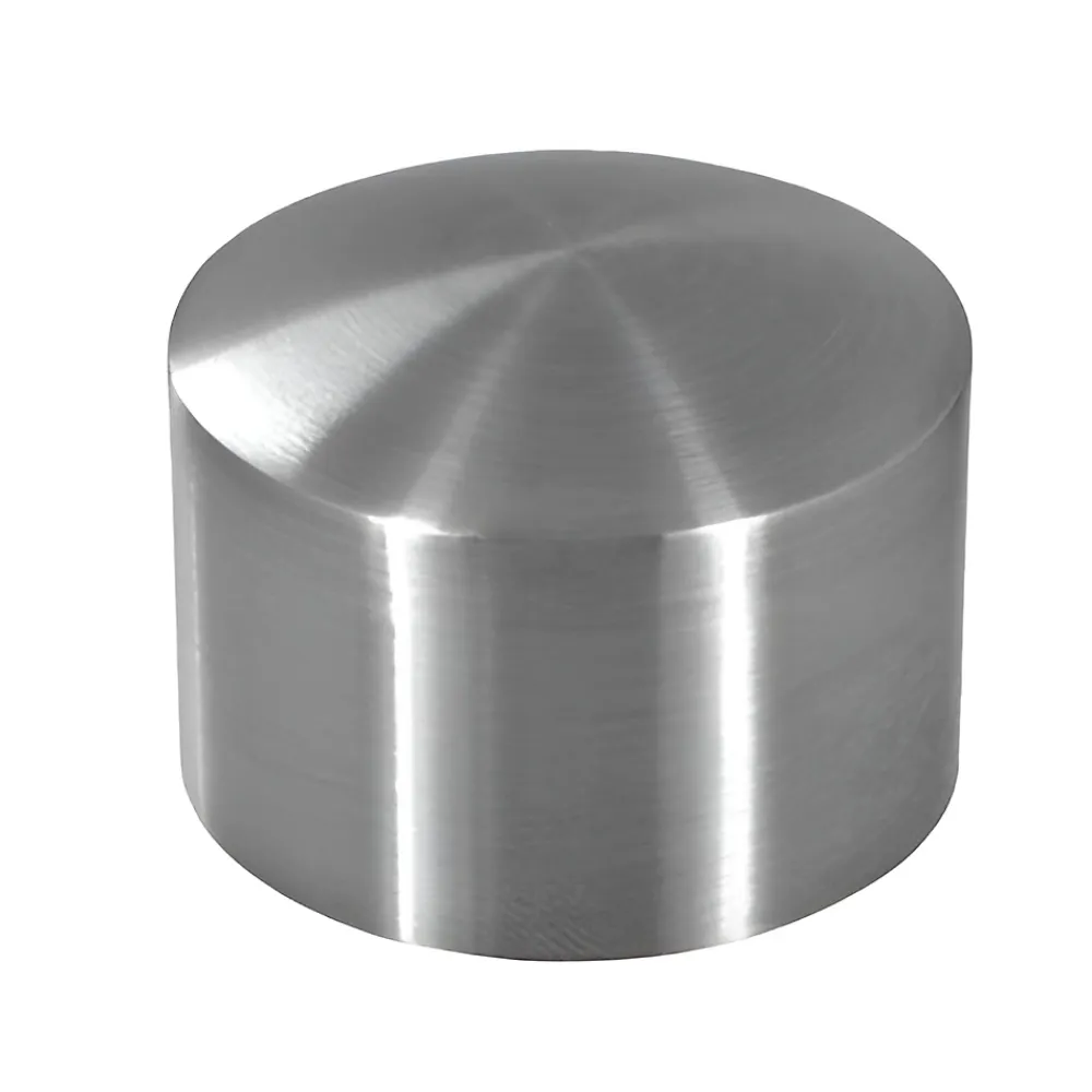 MySystem 2 x Embout arrondi pour main courante bois diam. 42,4 - Inox 304- Accessoire D'Escalier