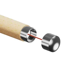 MySystem 2 x Embout arrondi pour main courante bois diam. 42,4 - Inox 304- Accessoire D'Escalier