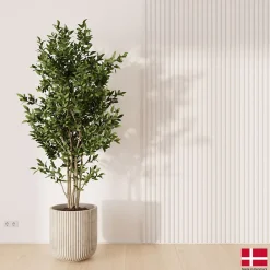 Nordic Acoustics Panneau Tasseau Bois<2 x Panneaux Acoustiques Decoratifs Muraux en Blanc Mat 240x32 cm