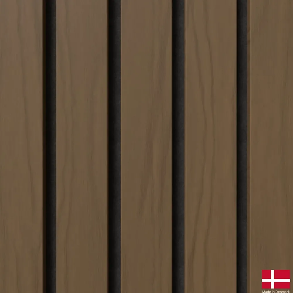 Nordic Acoustics Panneau Tasseau Bois<2 x Panneaux acoustiques decoratifs muraux LUX en noyer classique 240x30 cm