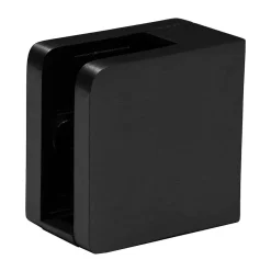 MySystem Garde-Corps, Balustrade<4 x Pince à verre plate modèle 21 - Ep. verre 8 mm - Inox noir anthracite