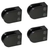 MySystem Garde-Corps, Balustrade<4 x Pince à verre plate modèle 02 - Ep. verre 8,76 mm - Inox noir anthracite