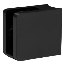 MySystem 4 x Pince à verre pour tube diam. 42,4 modèle 21 - Ep. verre 8 mm - Inox noir anthracite- Garde-Corps, Balustrade