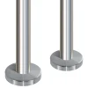 MySystem 2 x Poteau de balustrade Modèle 24 - Tube diam. 42.4 x 2 mm - H 970 mm - Inox 304- Garde-Corps, Balustrade