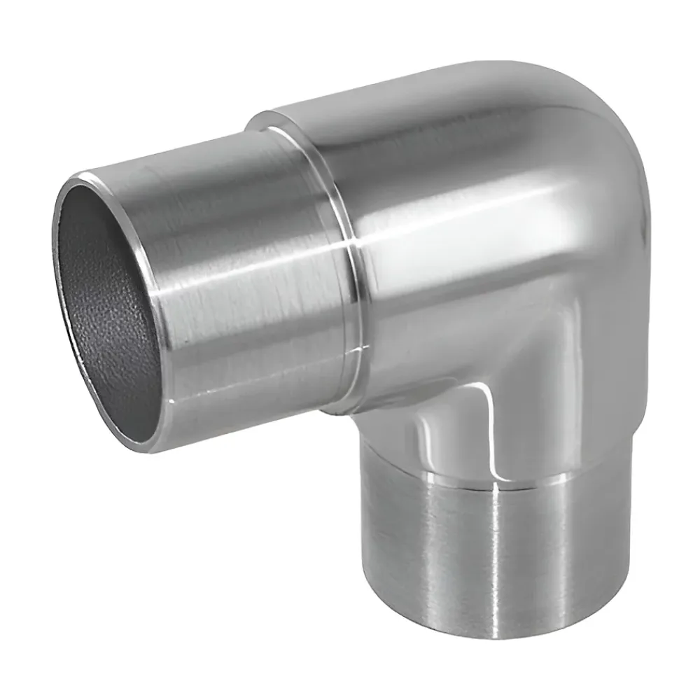 MySystem Accessoire D'Escalier<2 x Raccord 90 degrés pour tube diam. 42,4 x 2 mm - Inox 316