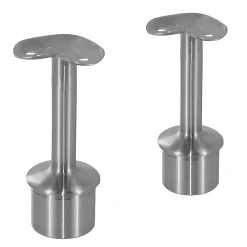 MySystem 2 x Support 90 degrés main courante diam. 42,4 à coller sur tube diam. 42,4 x 2 mm - Inox 304- Accessoire D'Escalier