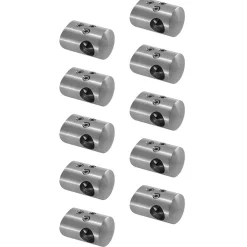 MySystem 10 x Support de liaison transerval sur Tube diam. 42,4 pour Barre diam. 12 mm - Inox 316- Accessoire D'Escalier