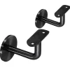 MySystem 2 x Support mural fixe - Main courante diam. 42,4 mm - Fixation M8 - Noir anthracite- Accessoire D'Escalier