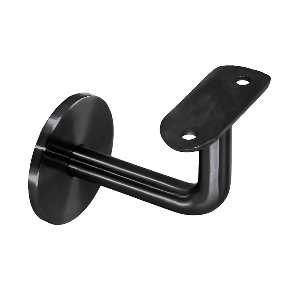 MySystem 2 x Support mural fixe - Main courante diam. 42,4 mm - Fixation M8 - Noir anthracite- Accessoire D'Escalier