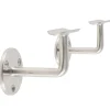 MySystem 2 x Support mural fixe - Main courante diam. 42,4 mm - Platine 3 trous fraisés - Inox 316- Accessoire D'Escalier