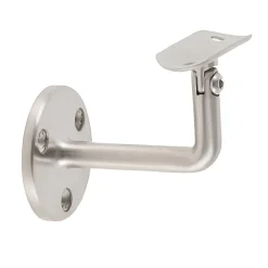 MySystem Accessoire D'Escalier<2 x Support mural orientable - Main courante diam. 42,4 mm - Platine 3 trous fraisés - Inox 304