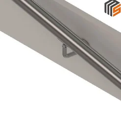 MySystem 2 x Support mural orientable - Main courante diam. 42,4 mm - Platine 3 trous fraisés - Inox 316- Accessoire D'Escalier