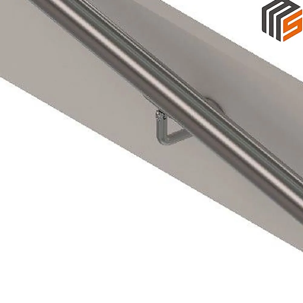MySystem 2 x Support mural orientable - Main courante diam. 42,4 mm - Platine 3 trous fraisés - Inox 316- Accessoire D'Escalier