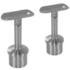 MySystem 2 x Support orientable main courante diam. 42,4 à coller sur tube diam. 42,4 x 2 mm - Inox 304- Accessoire D'Escalier
