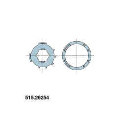 Nice ADAPTATION ROUE ET COURONNE ZF54 POUR MOTEUR ERA M- Volet Roulant