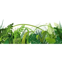 Ambiance Sticker Film Occultant Pour Vitrage<Adhésif Film Fenêtre Anti Regard Occultant - LA JUNGLE - Stickers Autocollant Brise-Vue pour Vitres & Porte de Douche - 40x100cm
