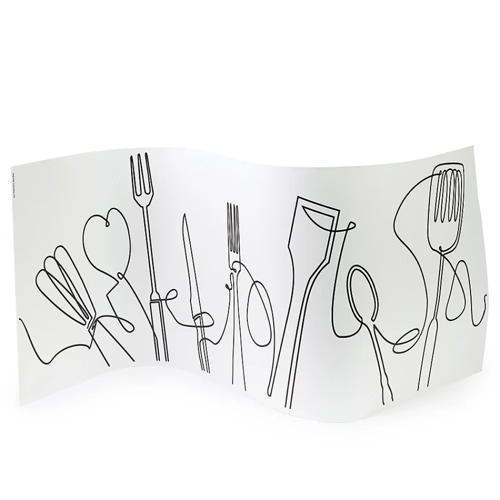Ambiance Sticker Adhésif Film Fenêtre Anti Regard Occultant - CUISINE - Stickers Autocollant Brise-Vue pour Vitres & Porte de Douche - 40x100cm- Film Occultant Pour Vitrage