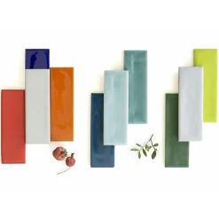 Lux Mosaic Altea Navy Blue Série Revêtement grès cérame premium 5x15 cm.- Carrelage Mural Uni|Carrelage Mural Pour Wc