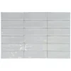 Lux Mosaic Carrelage Mural Uni<Altea Pearl Série Revêtement grès cérame premium 5x15 cm.
