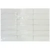 Lux Mosaic Carrelage Mural Uni<Altea White 5x15 cm Carrelage Grès Cérame Premium
