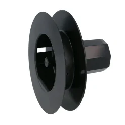 Amig - Poulie de volet roulant à vis - 120 mm - Nylon - Noir- Volet Roulant