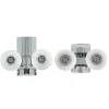 Amig - Roulement cabine PMC06 - 25 mm - Zamak - Chromé- Accessoire Pour Fenêtre